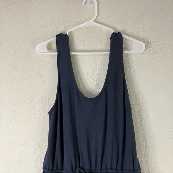 Barefoot Dreams Malibu Collection Luxe Collection Wide Leg Jumpsuit in Indigo - Picture 4 of 13